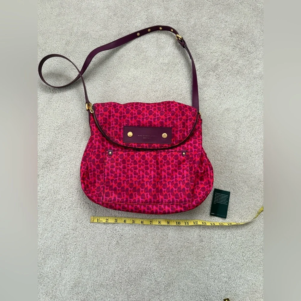 Marc by Marc Jacobs Pink and Magenta Leopard Crossbody Bag
